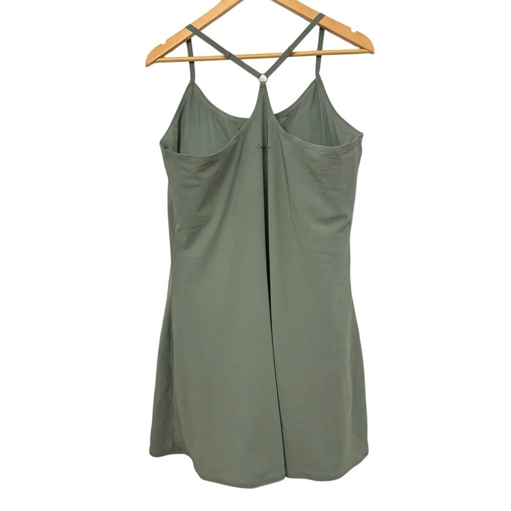 Outdoor Voices Exercise Dress Sz XXL Built-In Shorts and Bra NWOT Olive Green - Picture 4 of 9